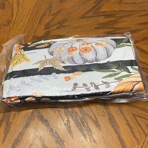 Floral and Pumpkin Print bathroom decor set